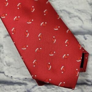 NWT Knotty and Nice Santa Hat Print Red Tie